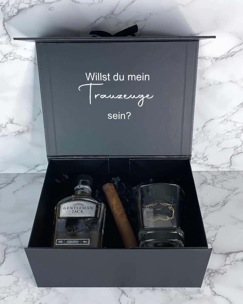 Geschenkbox Trauzeuge, Trauzeugen fragen