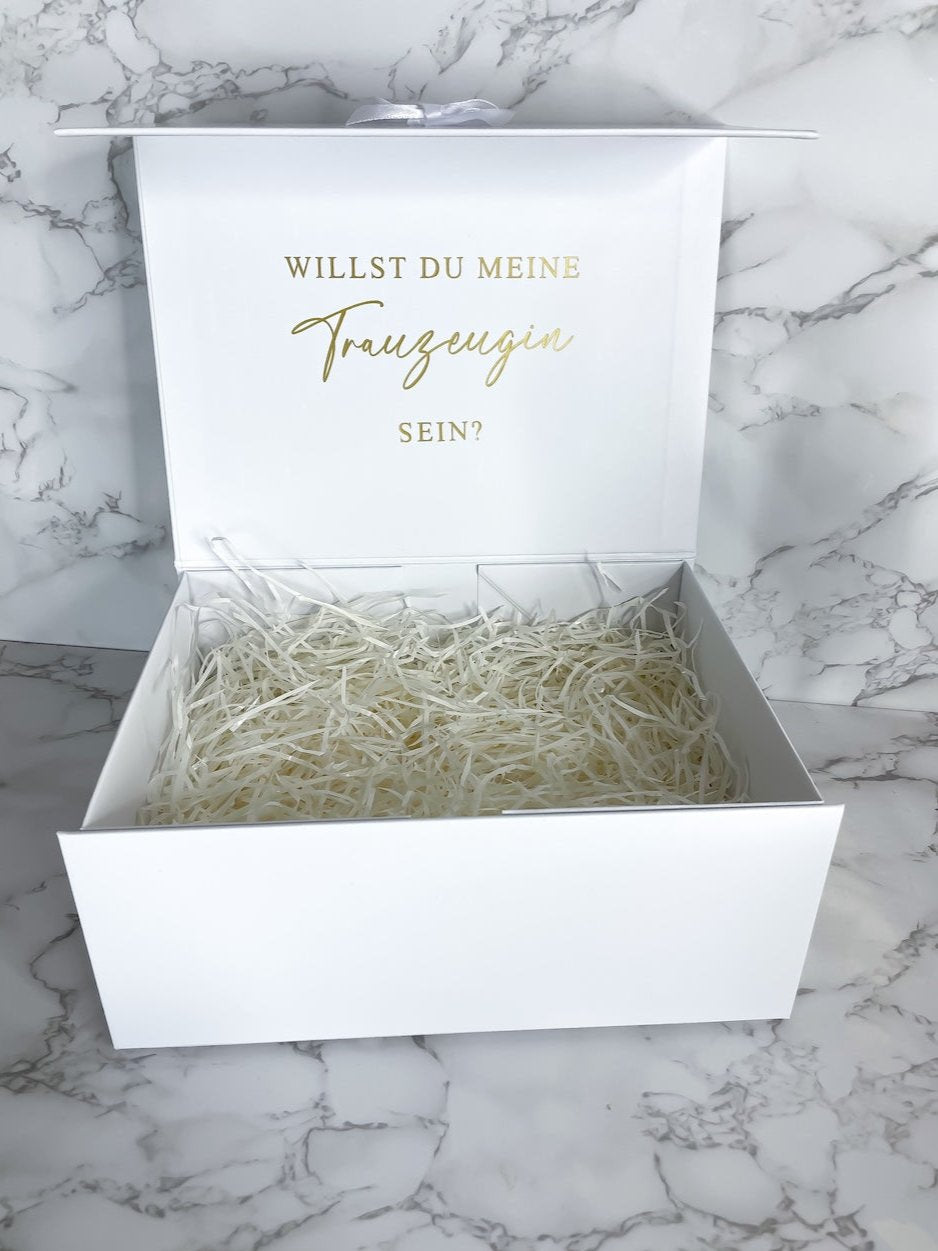 Personalisierte Geschenkbox für die Trauzeugin