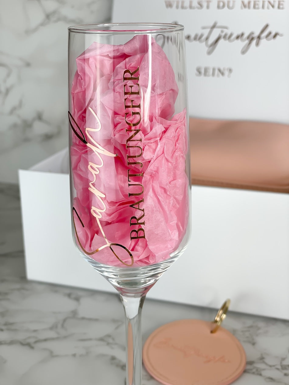 Sektglas Brautjungfer