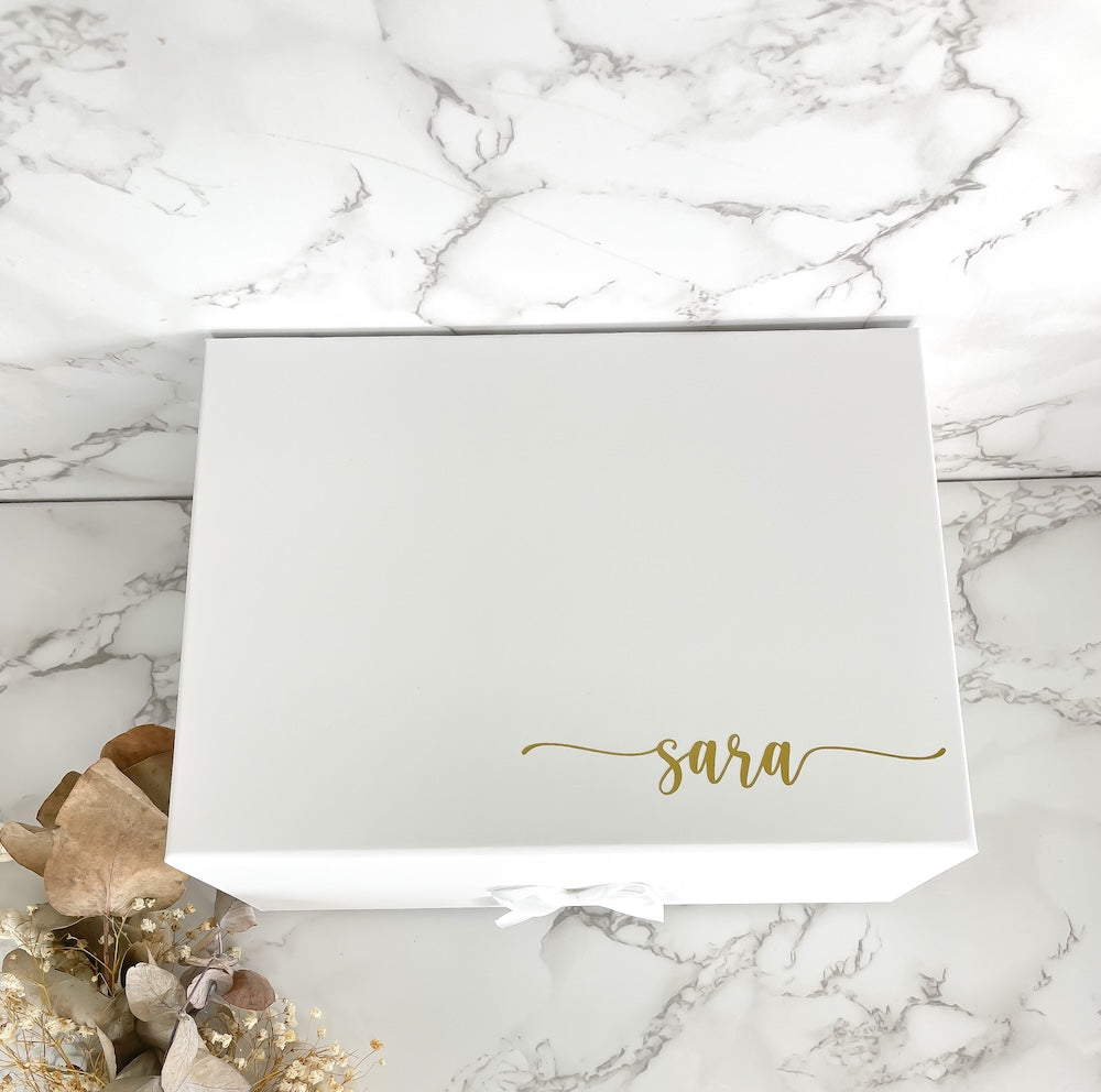 Personalisierte Geschenkbox für die Trauzeugin oder Brautjungfer | Zum Selbstbefüllen