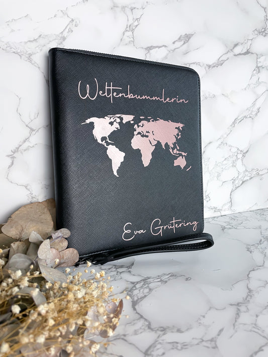 Personalisierter Premium Organizer / Reiseetui / Reiseunterlagen