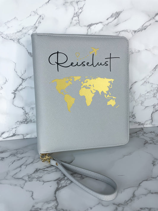 Personalisierter Premium Organizer / Reiseetui / Reiseunterlagen / Reiselust