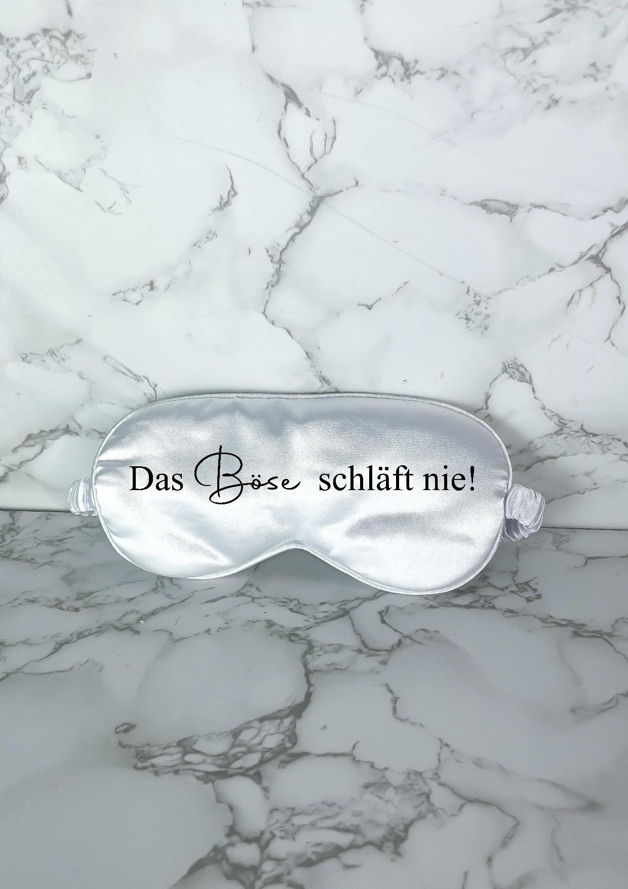 Personalisierte Schlafmasken - Das Böse schläft nie!