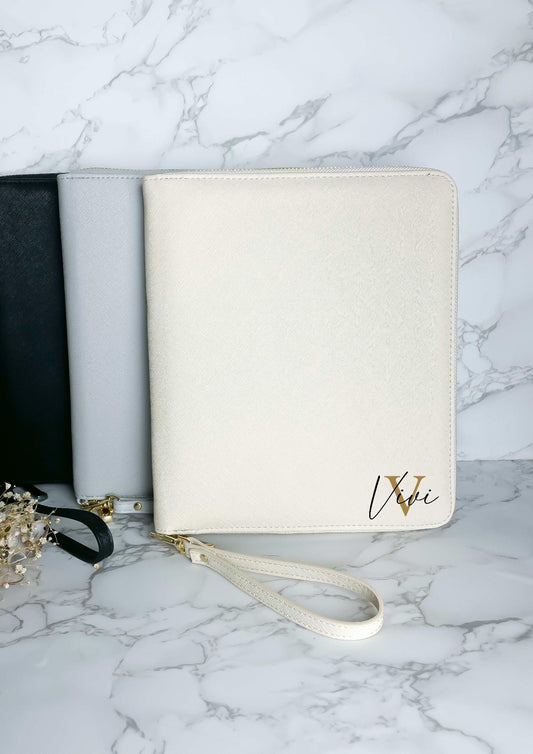 Personalisierter Premium Organizer / Reiseetui / Reiseunterlagen mit Namen