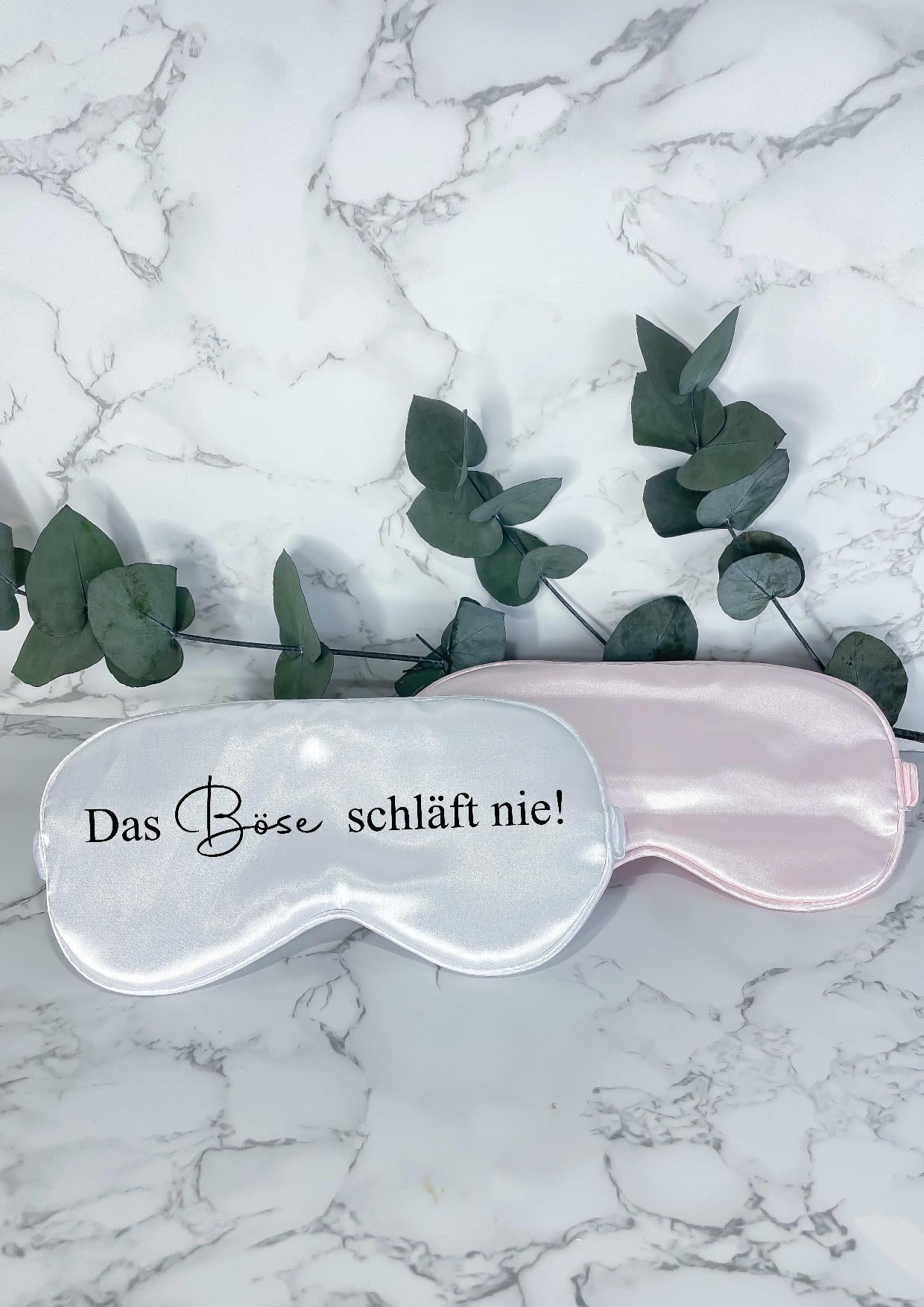 Personalisierte Schlafmasken - Das Böse schläft nie!