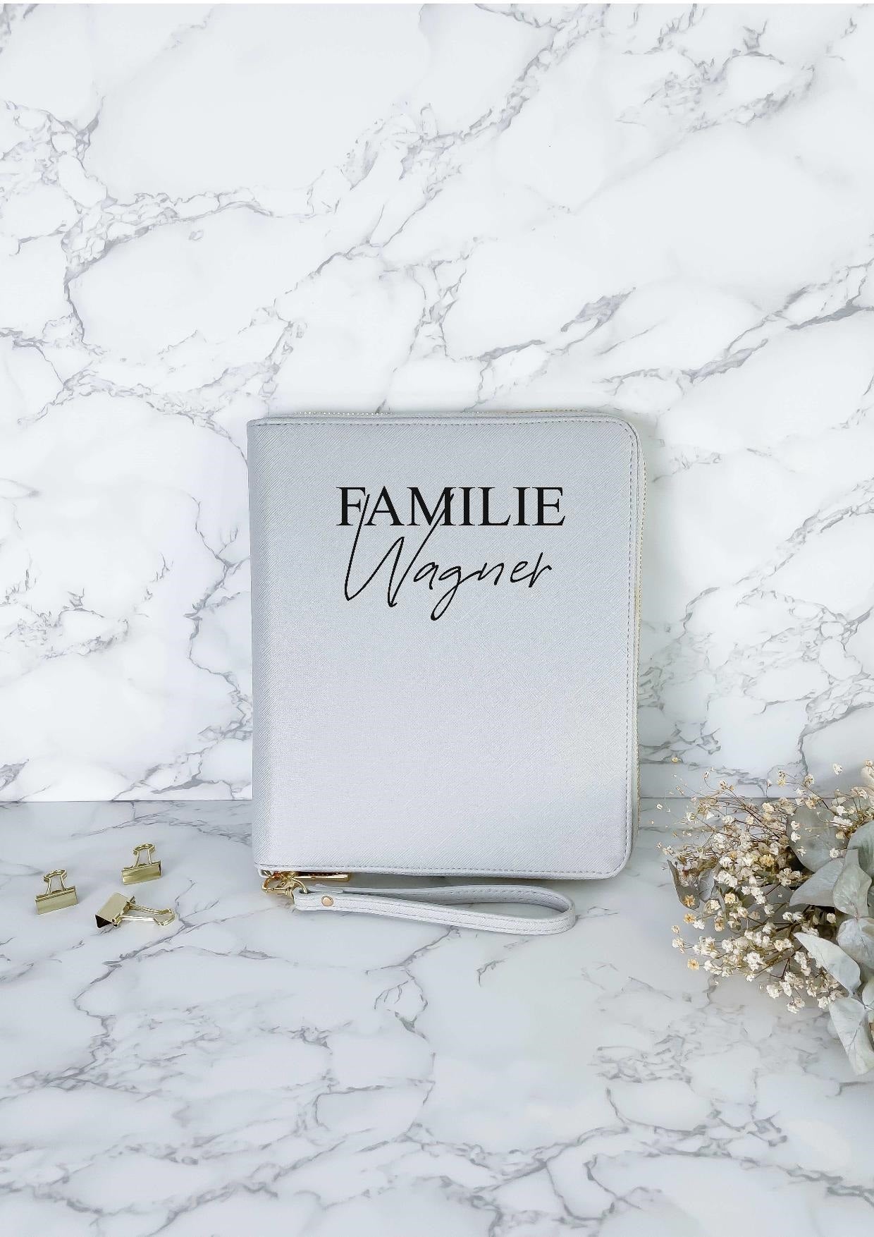 Personalisierter Premium Organizer / Familien Organizer / Reiseetui