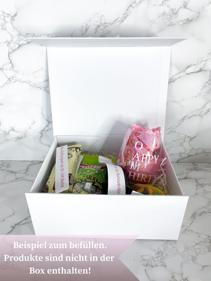 Personalisierbare Geschenkbox Survivor Kit zum Selberbefüllen für runde Geburtstage, ideal für den 18., 30. oder 40. Geburtstag