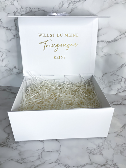 Geschenkbox für die Trauzeugin zum selber befüllen. 