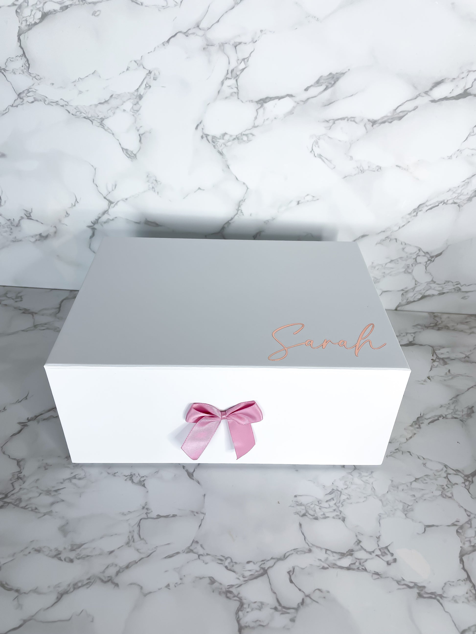 Trauzeugin Geschenkbox mit Rosa Schleife 