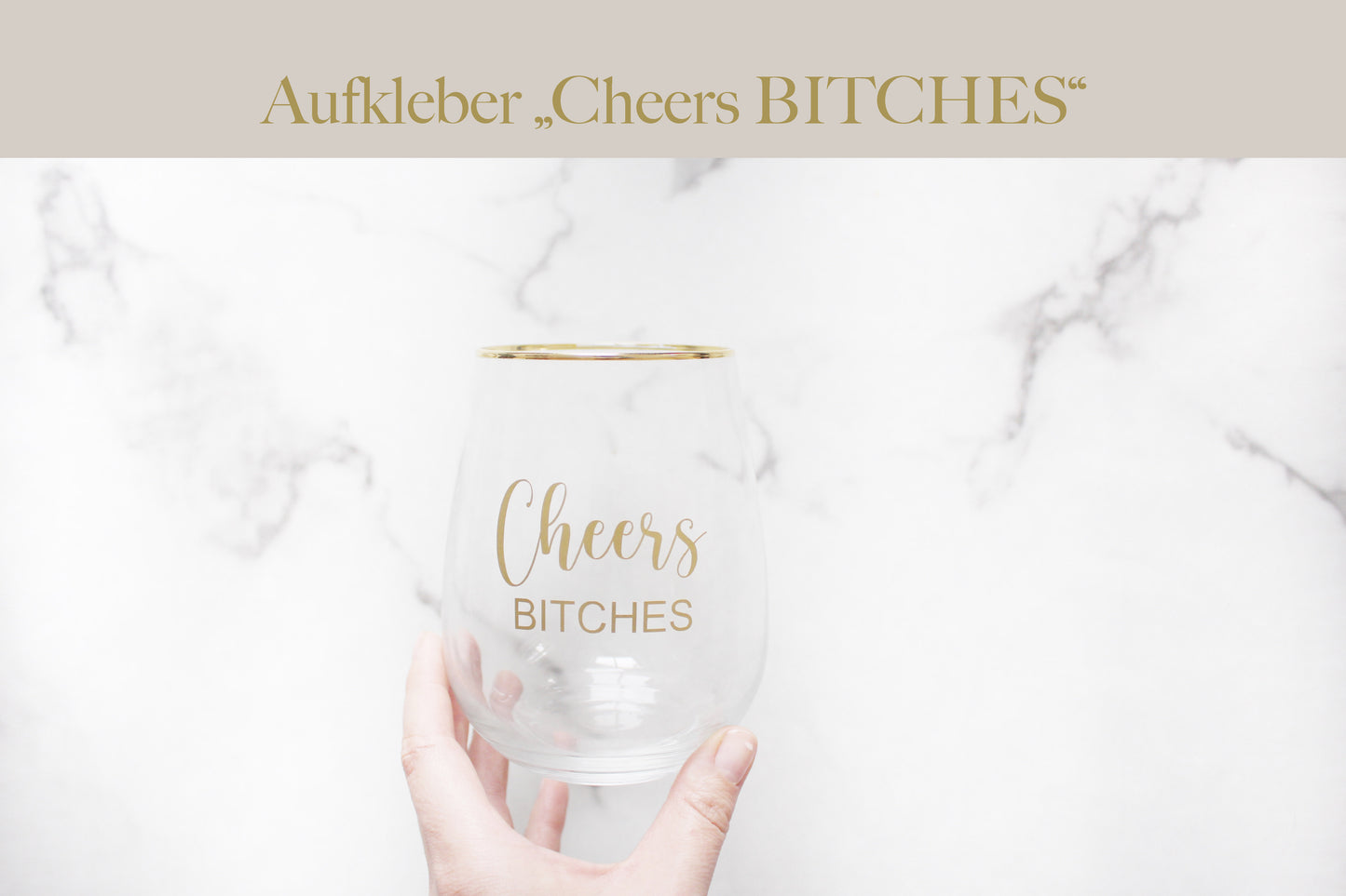Aufkleber "Cheers Bitches"