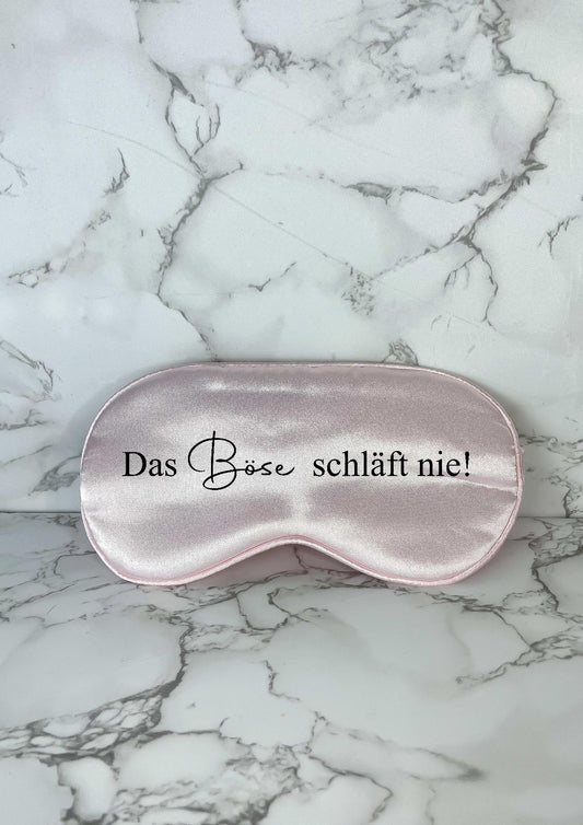 Personalisierte Schlafmasken - Das Böse schläft nie!